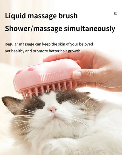 3 in 1 Pet Brush Cat Steam Brush Comb Dog Brush Electric Spray Cat Hair Brushes Massage Pet Grooming Hair Removal Combs